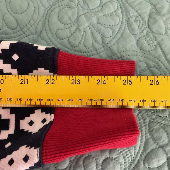 Tipsyelves Unisex Hooded Jumpsuit with Pockets Reindeer Fair Isle Full Zip XL - Picture 12 of 12